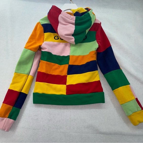 Women’s GSUWOO Color-block Pullover Hooded Sweatshirt Hoodie size Small - Picture 2 of 6